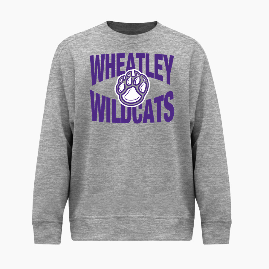 PHILLIS WHEATLEY HIGH SCHOOL WILDCATS <span class="pdp-name-mascot">WHEATLEY WILDCATS</span> BSN SPORTS Youth Cotton Rich Fleece Crew Neck