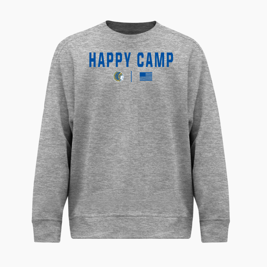 HAPPY CAMP HIGH SCHOOL INDIANS <span class="pdp-name-mascot">HAPPY CAMP INDIANS</span> BSN SPORTS Youth Cotton Rich Fleece Crew Neck