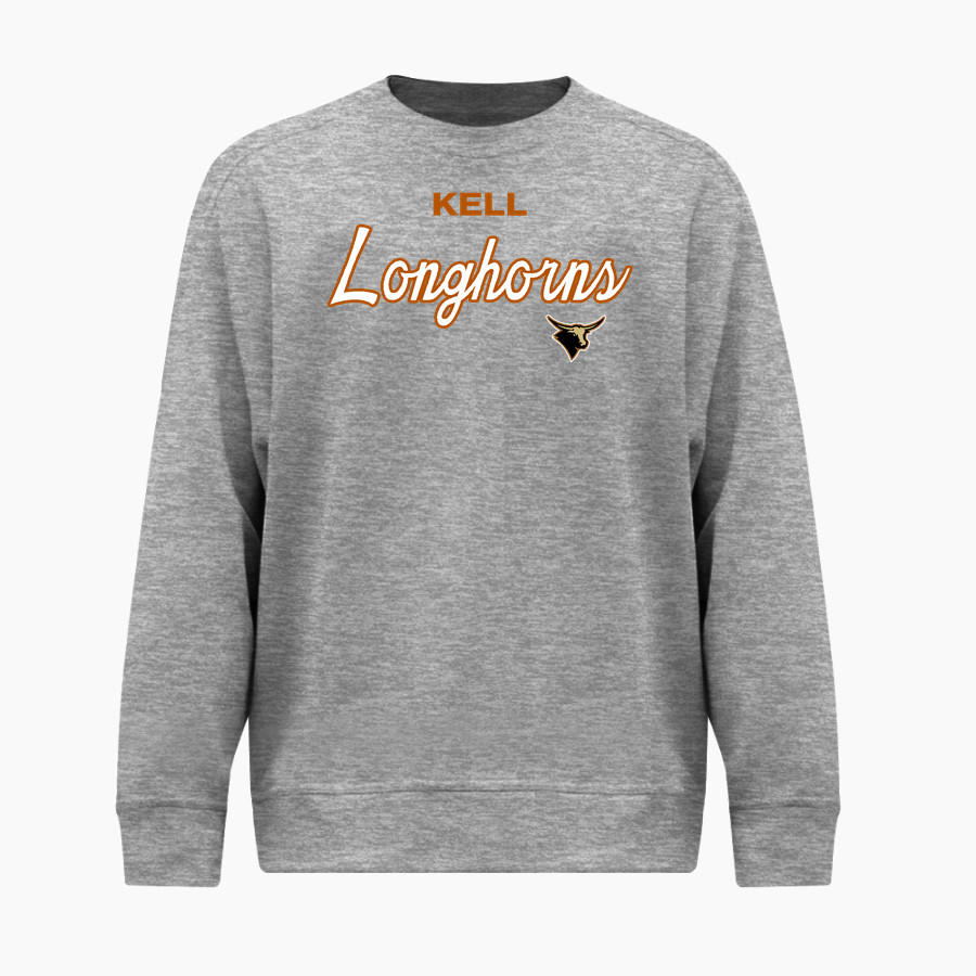 Kell Longhorns <span class="pdp-name-mascot">Kell Longhorns</span> BSN SPORTS Youth Cotton Rich Fleece Crew Neck