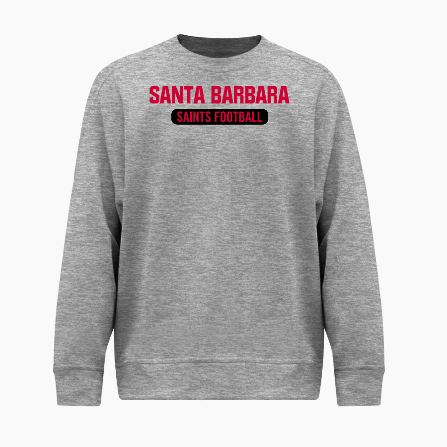 Santa Barbara Saints Football <span class="pdp-name-mascot">Santa Barbara Saints Football</span> BSN SPORTS Youth Cotton Rich Fleece Crew Neck