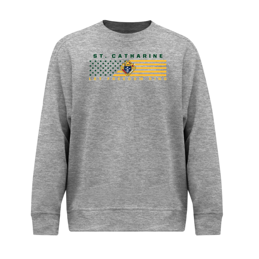 St. Catharine St. Catharine Knight <span class="pdp-name-mascot">St. Catharine Knights of Columbus</span> BSN SPORTS Youth Cotton Rich Fleece Crew Neck