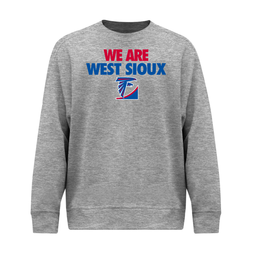 WEST SIOUX COMMUNITY HIGH SCHOOL FALCONS <span class="pdp-name-mascot">WEST SIOUX FALCONS</span> BSN SPORTS Youth Cotton Rich Fleece Crew Neck