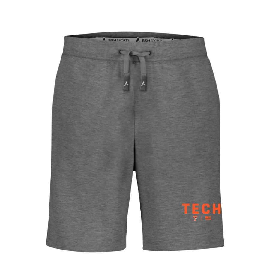 Tech High School Tigers <span class="pdp-name-mascot">Tech High School</span> BSN SPORTS Men's Cotton Rich Fleece Shorts