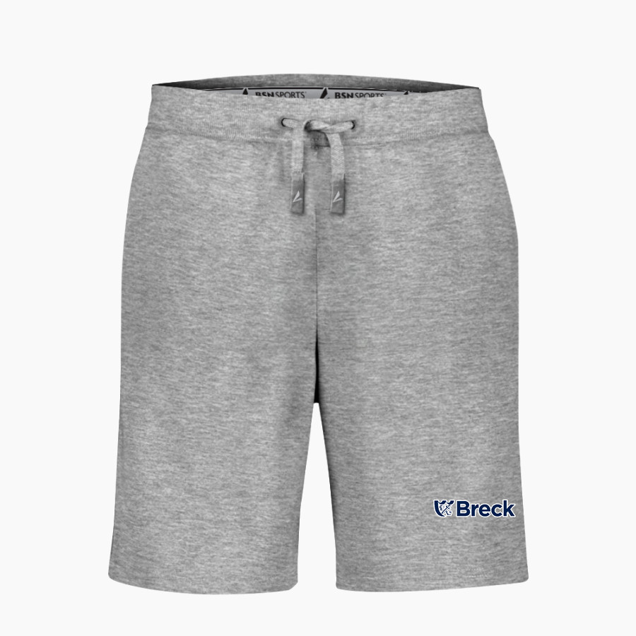 Breck Mustangs BSN SPORTS Men's Cotton Rich Fleece Shorts