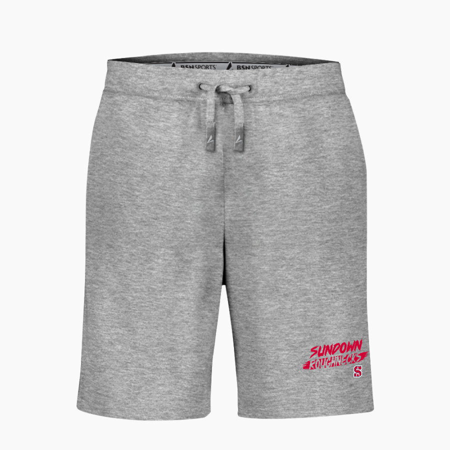 SUNDOWN HIGH SCHOOL ROUGHNECKS <span class="pdp-name-mascot">SUNDOWN ROUGHNECKS</span> BSN SPORTS Men's Cotton Rich Fleece Shorts