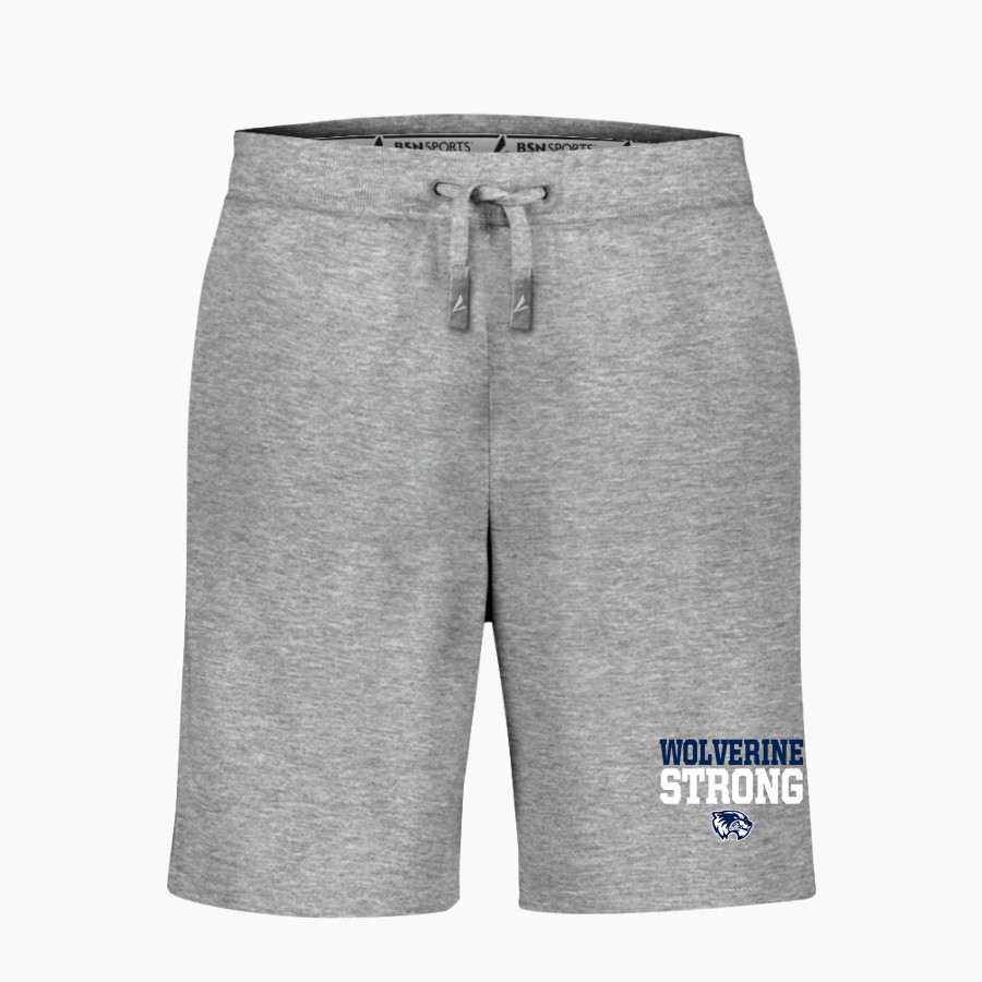 WEST GEAUGA HIGH SCHOOL WOLVERINES ONLINE STORE <span class="pdp-name-mascot">WEST GEAUGA WOLVERINES</span> BSN SPORTS Men's Cotton Rich Fleece Shorts