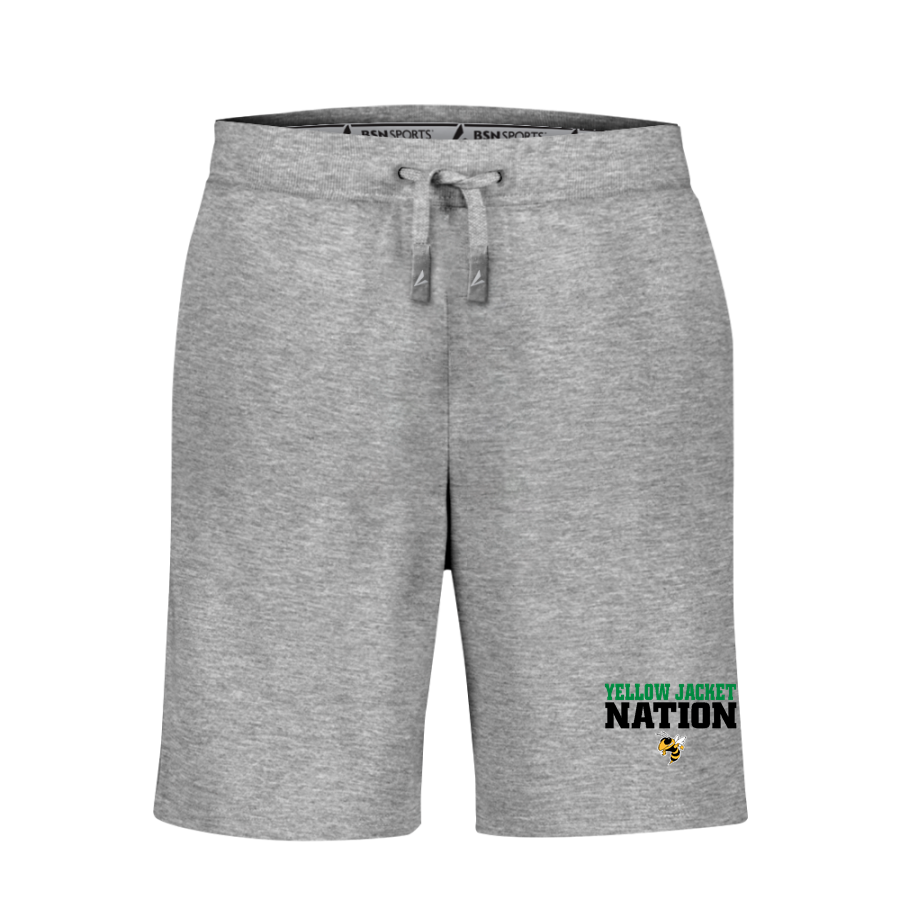 WINDSOR HIGH SCHOOL YELLOW JACKETS <span class="pdp-name-mascot">WINDSOR YELLOW JACKETS</span> BSN SPORTS Men's Cotton Rich Fleece Shorts