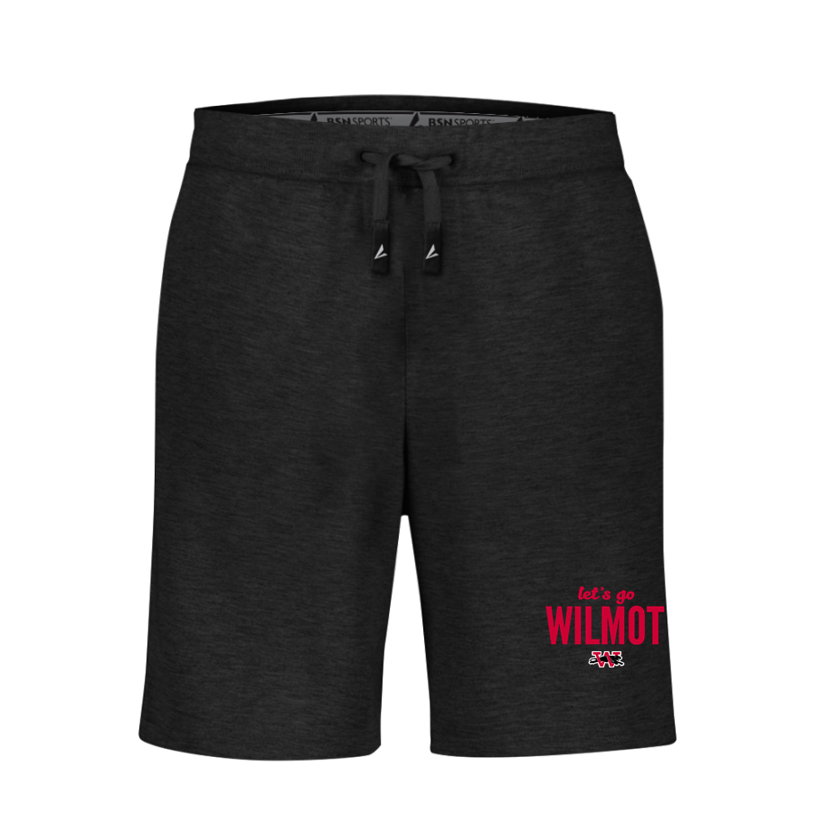 WILMOT UNION HIGH SCHOOL PANTHERS <span class="pdp-name-mascot">WILMOT PANTHERS</span> BSN SPORTS Youth Cotton Rich Fleece Shorts