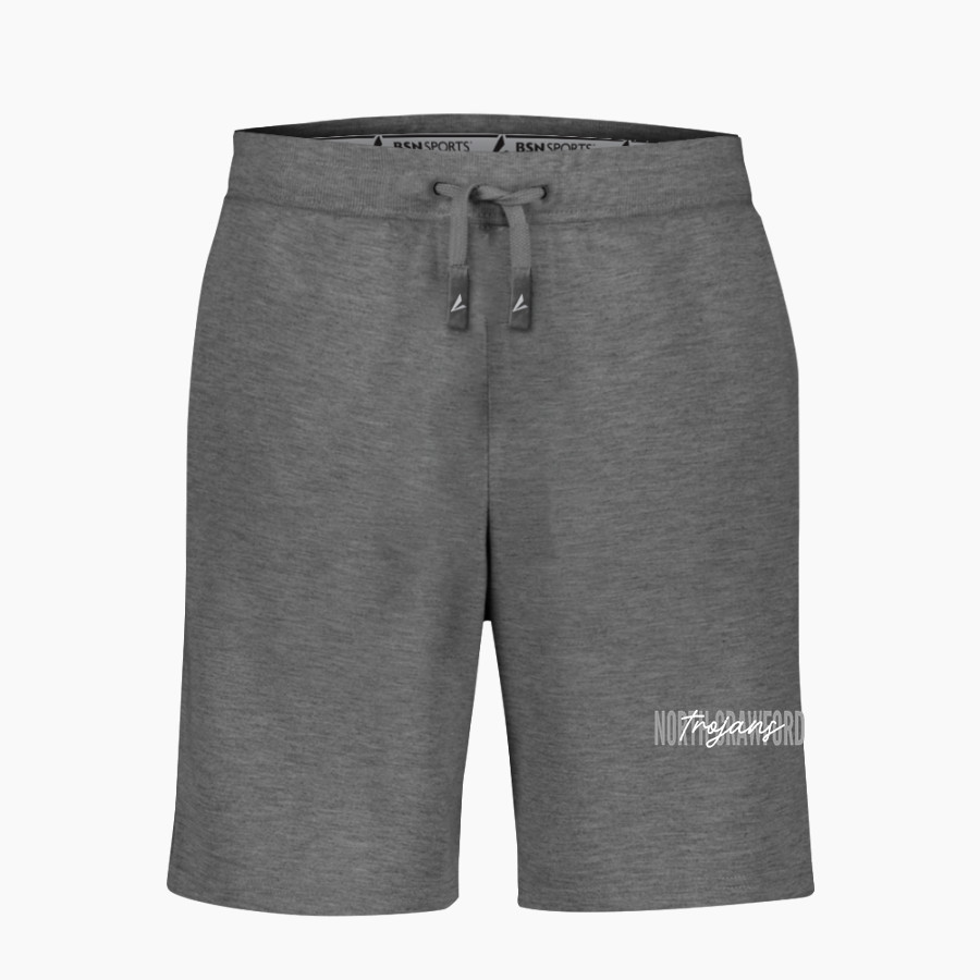 North Crawford Trojans BSN SPORTS Youth Cotton Rich Fleece Shorts