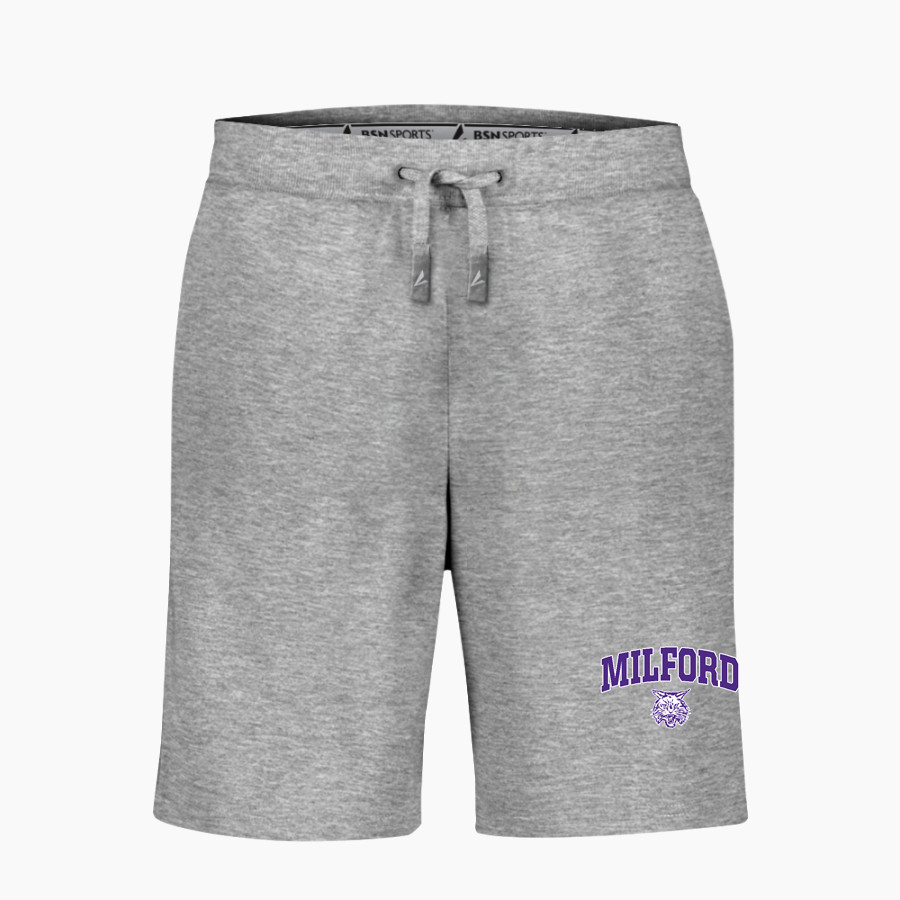 MILFORD CENTRAL SCHOOL WILDCATS BSN SPORTS Youth Cotton Rich Fleece Shorts