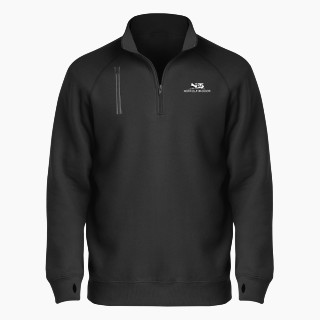 BSN SPORTS Men's Cotton Rich Fleece 1/4 Zip
