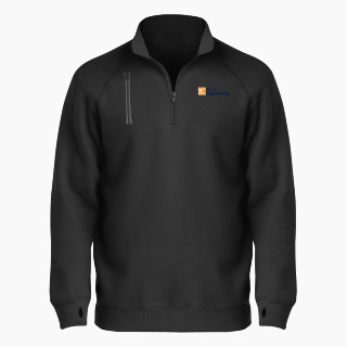 BSN SPORTS Men's Cotton Rich Fleece 1/4 Zip