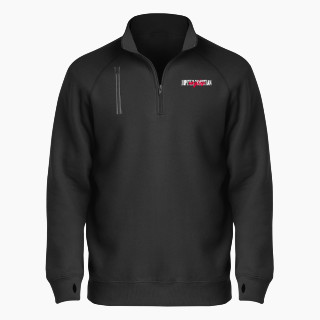 BSN SPORTS Men's Cotton Rich Fleece 1/4 Zip