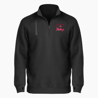 BSN SPORTS Men's Cotton Rich Fleece 1/4 Zip