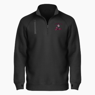 BSN SPORTS Men's Cotton Rich Fleece 1/4 Zip