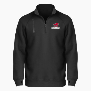 BSN SPORTS Men's Cotton Rich Fleece 1/4 Zip