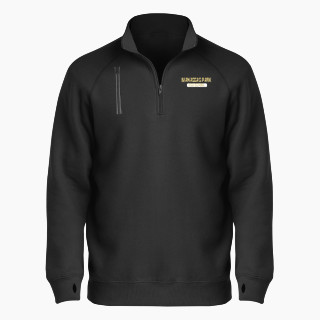BSN SPORTS Men's Cotton Rich Fleece 1/4 Zip
