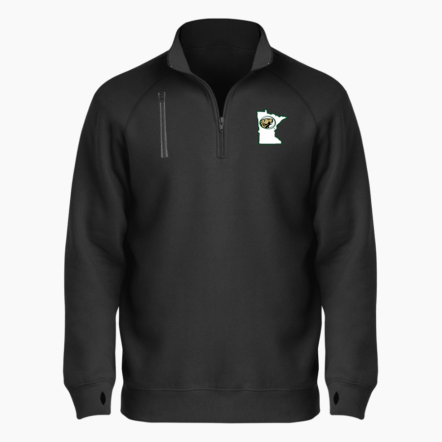 Bemidji State Athletics BSN SPORTS Men's Cotton Rich Fleece 1/4 Zip