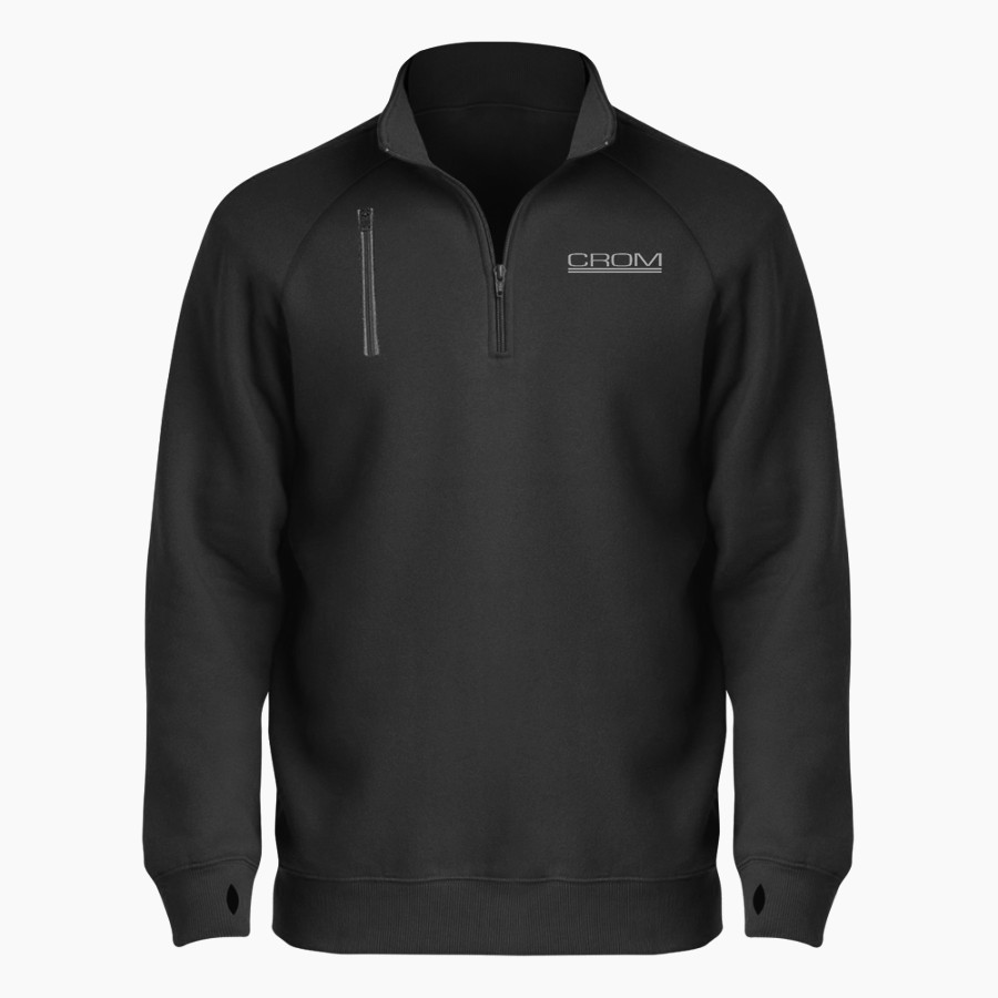 CROM 0 <span class="pdp-name-mascot">CROM Corp</span> BSN SPORTS Men's Cotton Rich Fleece 1/4 Zip