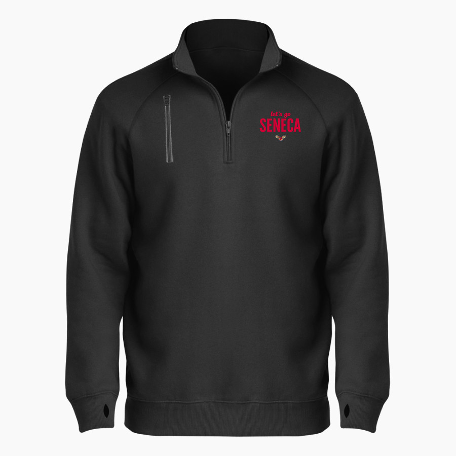 SENECA HIGH SCHOOL REDHAWKS <span class="pdp-name-mascot">SENECA REDHAWKS</span> BSN SPORTS Men's Cotton Rich Fleece 1/4 Zip