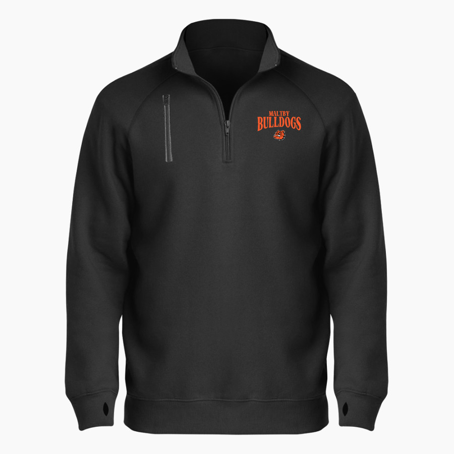 Maltby Bulldogs <span class="pdp-name-mascot">Maltby Intermediate Bulldogs</span> BSN SPORTS Men's Cotton Rich Fleece 1/4 Zip