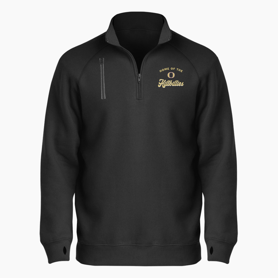 OZARK HIGH SCHOOL HILLBILLIES <span class="pdp-name-mascot">OZARK HILLBILLIES</span> BSN SPORTS Men's Cotton Rich Fleece 1/4 Zip