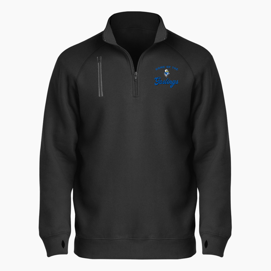 WATERTOWN HIGH SCHOOL GOSLINGS BSN SPORTS Men's Cotton Rich Fleece 1/4 Zip