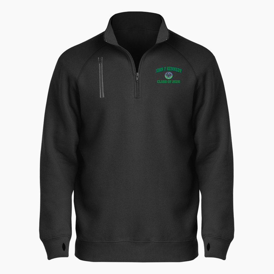 JOHN F KENNEDY HIGH SCHOOL COMMANDERS <span class="pdp-name-mascot">JOHN F KENNEDY COMMANDERS</span> BSN SPORTS Men's Cotton Rich Fleece 1/4 Zip