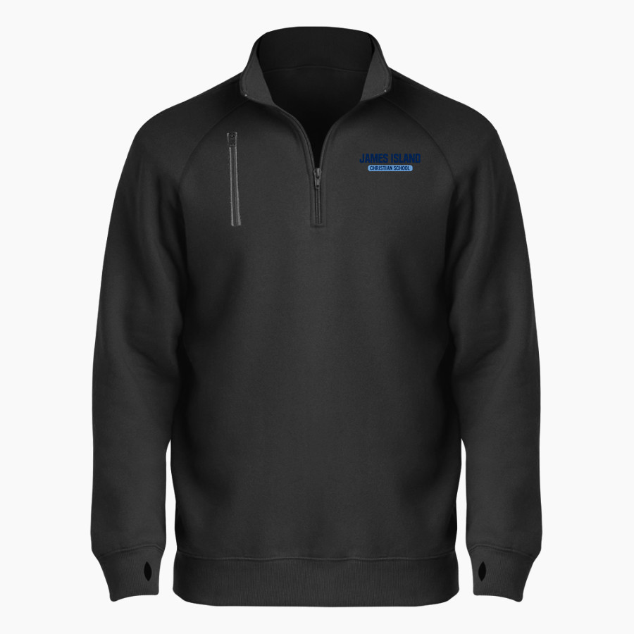 James Island Christian LIONS official sideline store BSN SPORTS Men's Cotton Rich Fleece 1/4 Zip