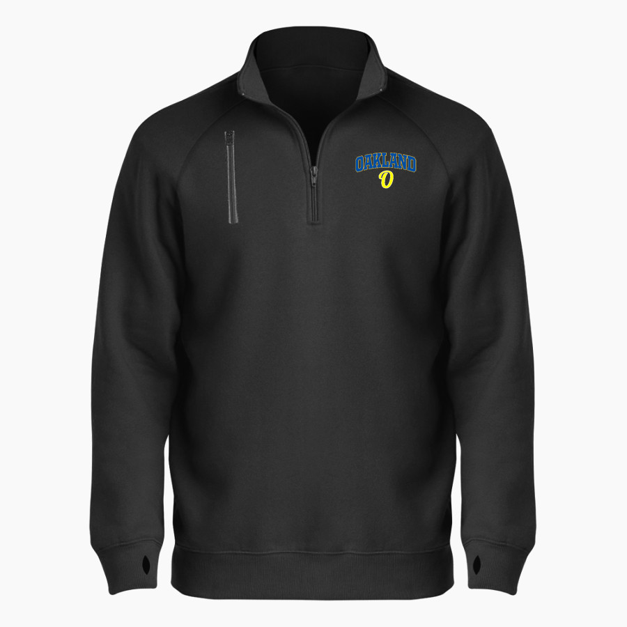 OAKLAND HIGH SCHOOL OAKERS <span class="pdp-name-mascot">OAKLAND OAKERS</span> BSN SPORTS Men's Cotton Rich Fleece 1/4 Zip