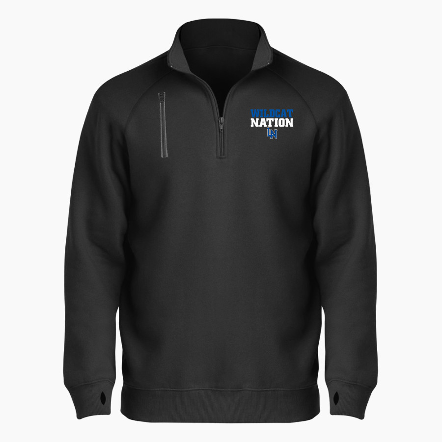 LAKE NORMAN HIGH SCHOOL WILDCATS <span class="pdp-name-mascot">LAKE NORMAN WILDCATS</span> BSN SPORTS Men's Cotton Rich Fleece 1/4 Zip