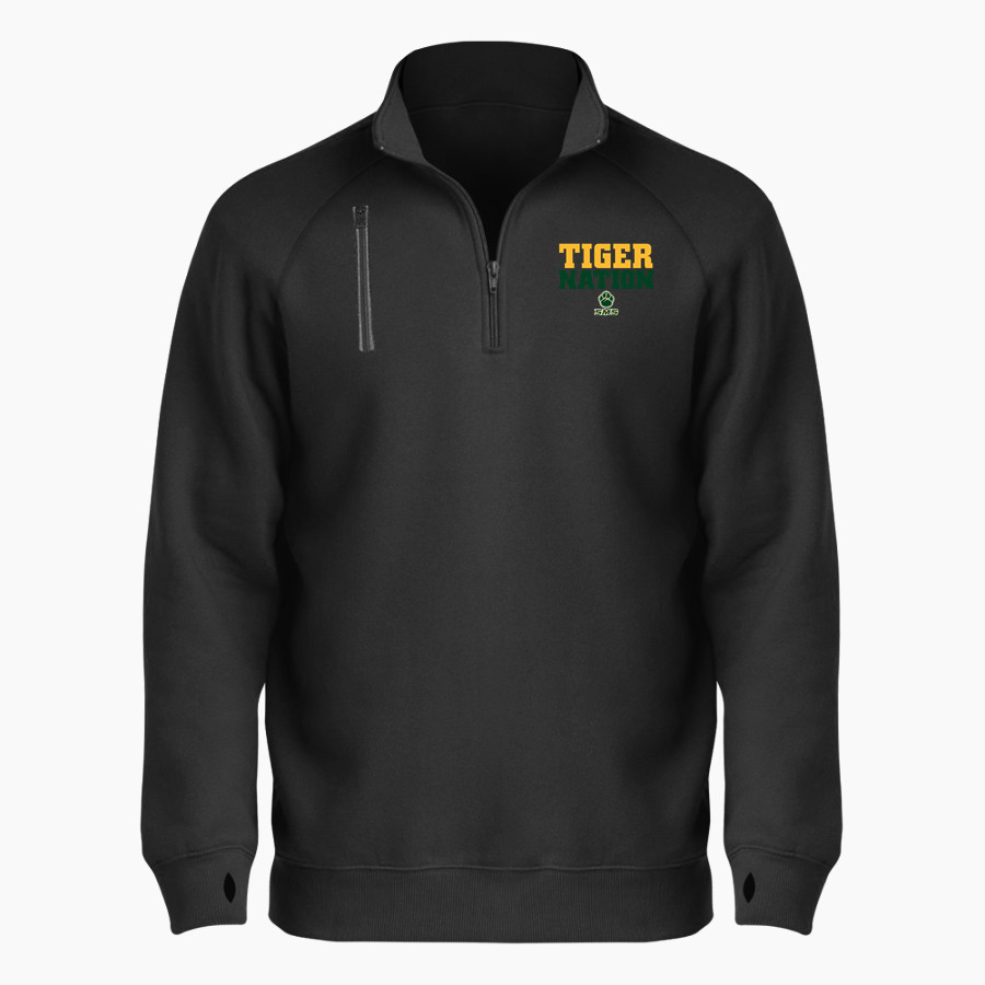 <span class="pdp-name-mascot">Summit Tigers</span> BSN SPORTS Men's Cotton Rich Fleece 1/4 Zip