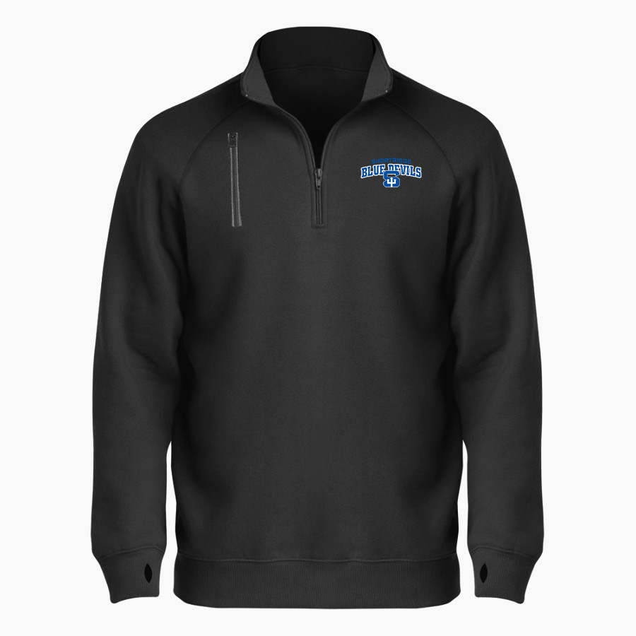 SHORTRIDGE HIGH SCHOOL BLUE DEVILS <span class="pdp-name-mascot">SHORTRIDGE BLUE DEVILS</span> BSN SPORTS Men's Cotton Rich Fleece 1/4 Zip