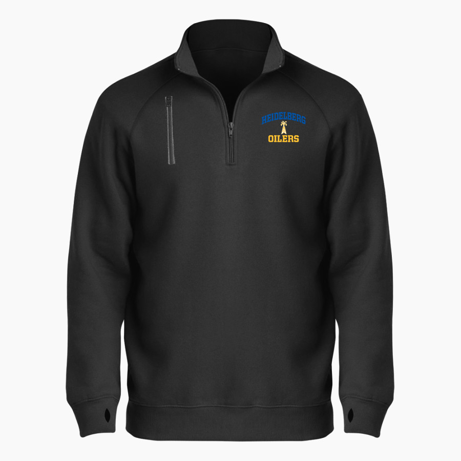 Heidelberg High School Oilers <span class="pdp-name-mascot">Heidelberg Oilers</span> BSN SPORTS Men's Cotton Rich Fleece 1/4 Zip
