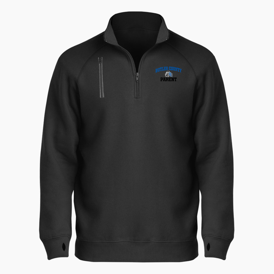 Butler County Bears <span class="pdp-name-mascot">Butler County Bears</span> BSN SPORTS Men's Cotton Rich Fleece 1/4 Zip
