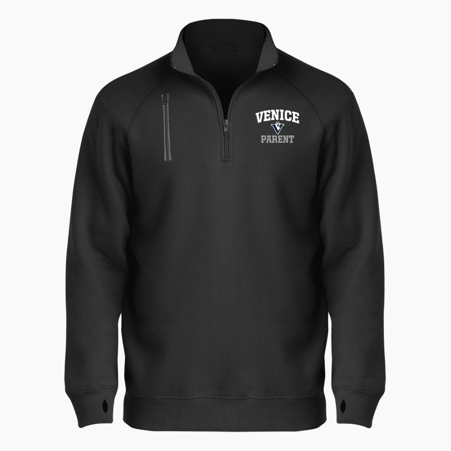 VENICE HIGH SCHOOL GONDOLIERS <span class="pdp-name-mascot">VENICE GONDOLIERS</span> BSN SPORTS Men's Cotton Rich Fleece 1/4 Zip