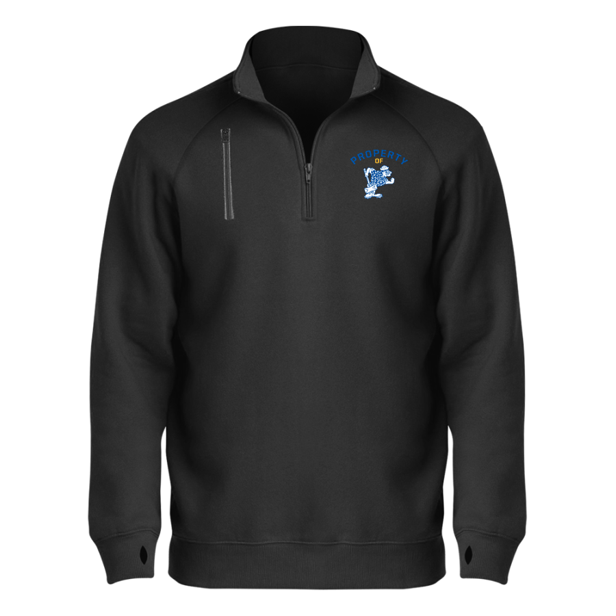 Vernonia Loggers <span class="pdp-name-mascot">Vernonia Loggers</span> BSN SPORTS Men's Cotton Rich Fleece 1/4 Zip