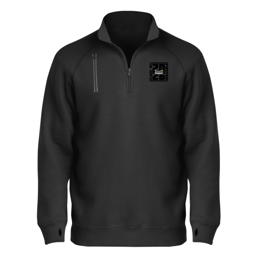 FOSTER HIGH SCHOOL FALCONS <span class="pdp-name-mascot">FOSTER FALCONS</span> BSN SPORTS Men's Cotton Rich Fleece 1/4 Zip