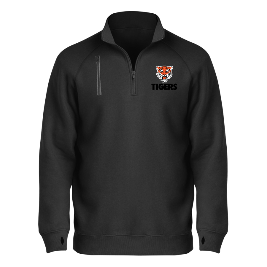 HOWARD HIGH SCHOOL TIGERS <span class="pdp-name-mascot">HOWARD TIGERS</span> BSN SPORTS Men's Cotton Rich Fleece 1/4 Zip