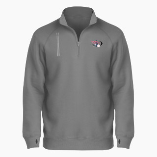 BSN SPORTS Men's Cotton Rich Fleece 1/4 Zip