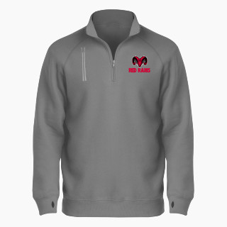 BSN SPORTS Men's Cotton Rich Fleece 1/4 Zip