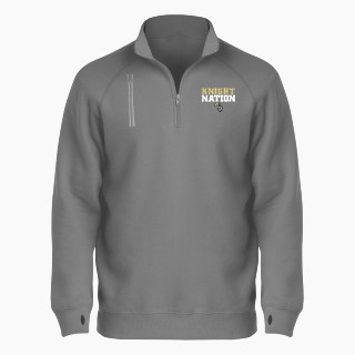 BSN SPORTS Men's Cotton Rich Fleece 1/4 Zip