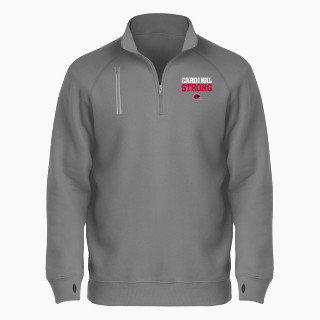 BSN SPORTS Men's Cotton Rich Fleece 1/4 Zip