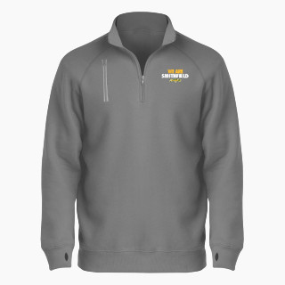 BSN SPORTS Men's Cotton Rich Fleece 1/4 Zip