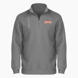 BSN SPORTS Men's Cotton Rich Fleece 1/4 Zip