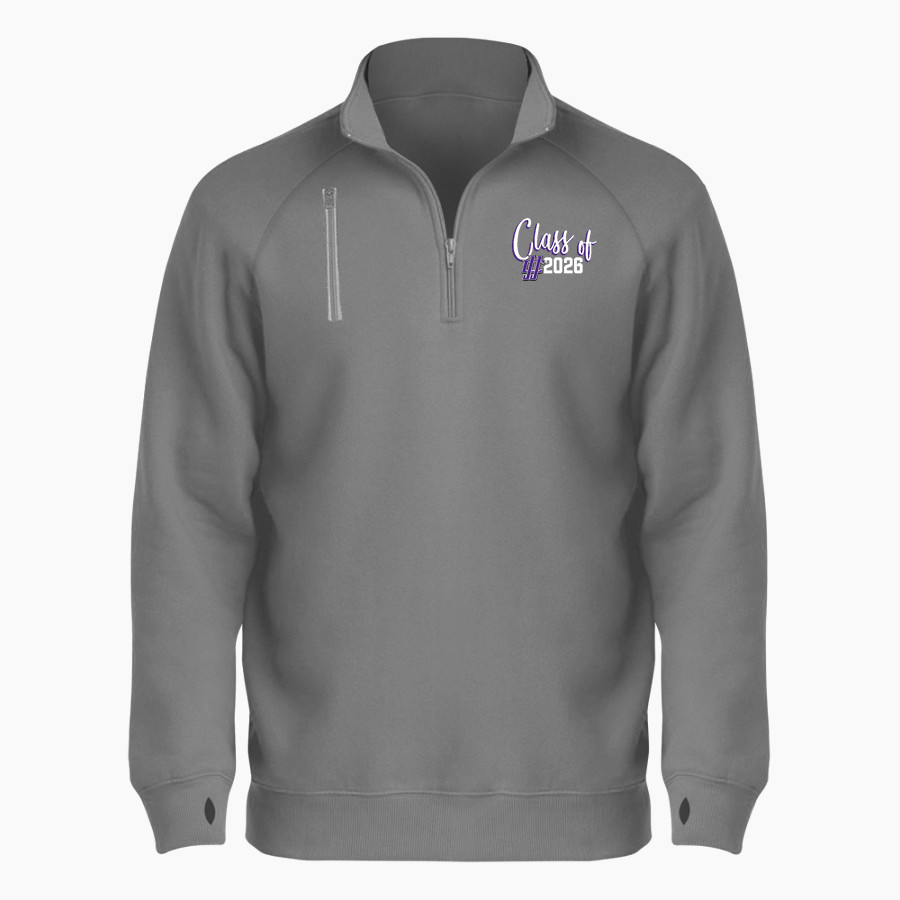 JJC Wolves BSN SPORTS Men's Cotton Rich Fleece 1/4 Zip