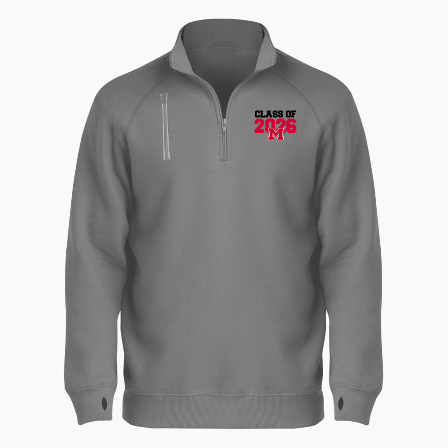 Marlette Red Raiders <span class="pdp-name-mascot">Marlette Red Raiders</span> BSN SPORTS Men's Cotton Rich Fleece 1/4 Zip