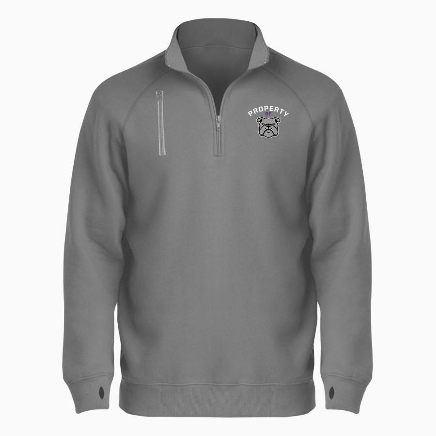 Garfield Bulldogs <span class="pdp-name-mascot">Garfield Bulldogs</span> BSN SPORTS Men's Cotton Rich Fleece 1/4 Zip