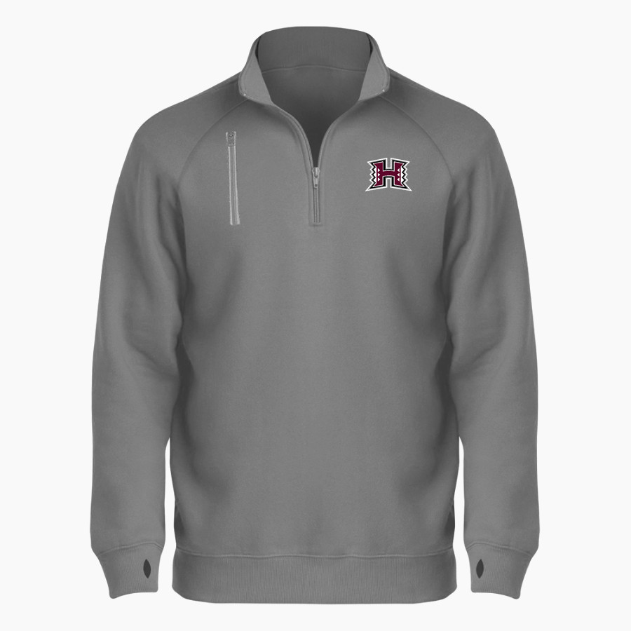 HILLSIDE HIGH SCHOOL COMETS <span class="pdp-name-mascot">HILLSIDE COMETS</span> BSN SPORTS Men's Cotton Rich Fleece 1/4 Zip
