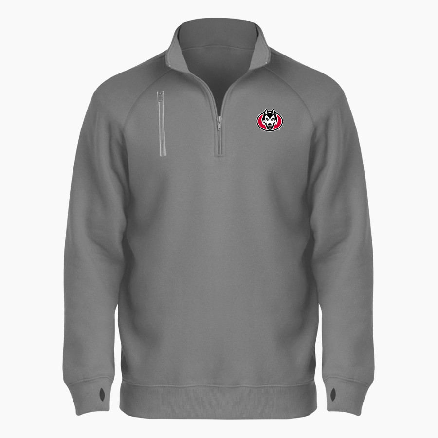 St. Cloud State University The Official Online Store BSN SPORTS Men's Cotton Rich Fleece 1/4 Zip